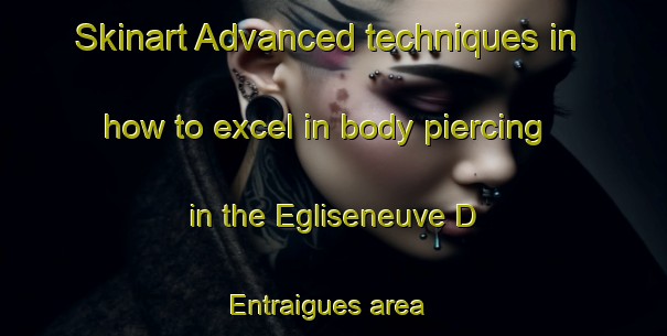 Skinart Advanced techniques in how to excel in body piercing in the Egliseneuve D Entraigues area | PiercingTraining | PiercingClasses | SkinartTraining-France