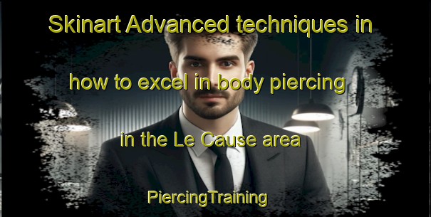 Skinart Advanced techniques in how to excel in body piercing in the Le Cause area | PiercingTraining | PiercingClasses | SkinartTraining-France