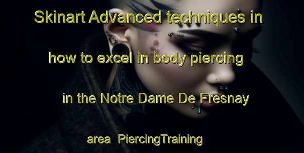 Skinart Advanced techniques in how to excel in body piercing in the Notre Dame De Fresnay area | PiercingTraining | PiercingClasses | SkinartTraining-France