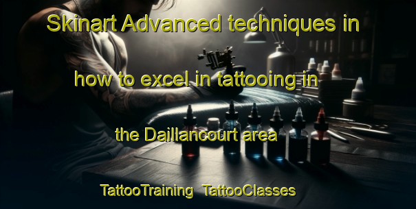 Skinart Advanced techniques in how to excel in tattooing in the Daillancourt area | TattooTraining | TattooClasses | SkinartTraining-France