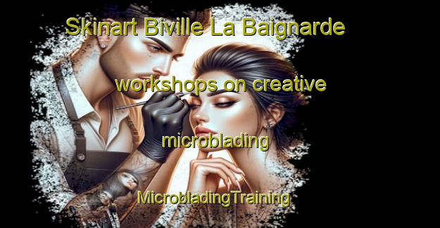 Skinart Biville La Baignarde workshops on creative microblading | MicrobladingTraining | MicrobladingClasses | SkinartTraining-France