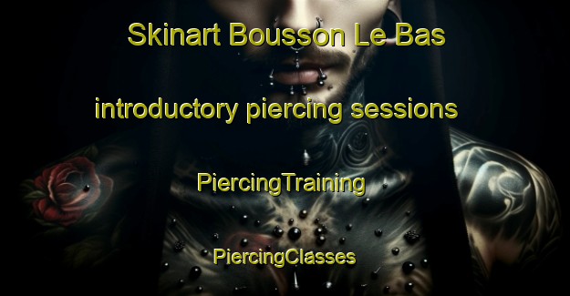 Skinart Bousson Le Bas introductory piercing sessions | #PiercingTraining #PiercingClasses #SkinartTraining-France