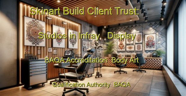 Skinart Build Client Trust: Studios in Infray - Display BAQA Accreditation | Body Art Qualification Authority | BAQA-France