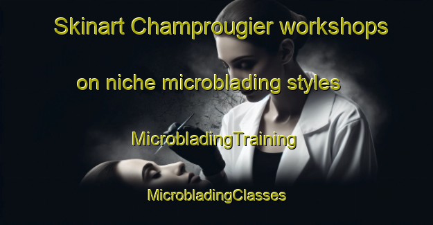 Skinart Champrougier workshops on niche microblading styles | #MicrobladingTraining #MicrobladingClasses #SkinartTraining-France