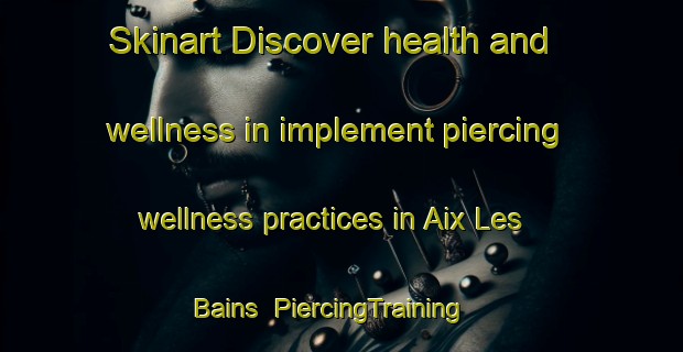 Skinart Discover health and wellness in implement piercing wellness practices in Aix Les Bains | PiercingTraining | PiercingClasses | SkinartTraining-France