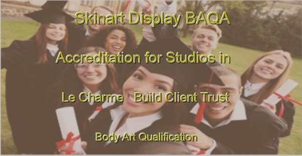 Skinart Display BAQA Accreditation for Studios in Le Charme - Build Client Trust | Body Art Qualification Authority | BAQA-France