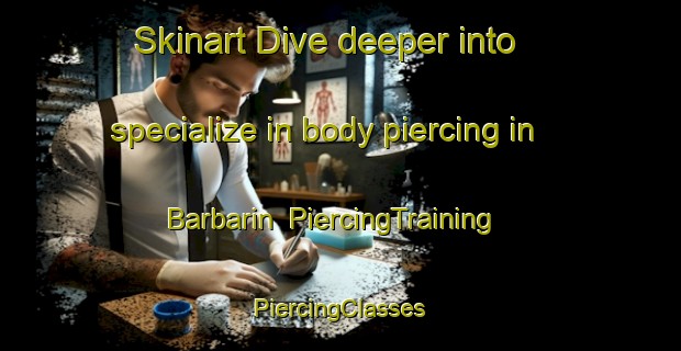 Skinart Dive deeper into specialize in body piercing in Barbarin | #PiercingTraining #PiercingClasses #SkinartTraining-France