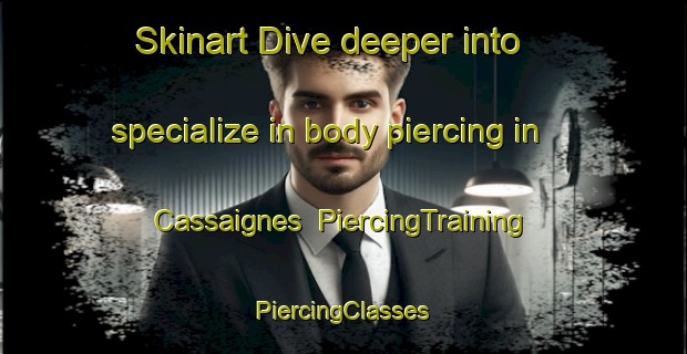 Skinart Dive deeper into specialize in body piercing in Cassaignes | #PiercingTraining #PiercingClasses #SkinartTraining-France