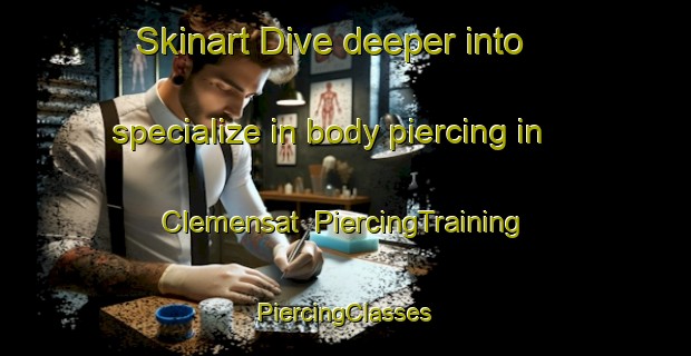 Skinart Dive deeper into specialize in body piercing in Clemensat | #PiercingTraining #PiercingClasses #SkinartTraining-France