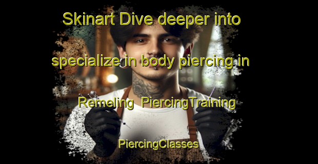 Skinart Dive deeper into specialize in body piercing in Remeling | #PiercingTraining #PiercingClasses #SkinartTraining-France