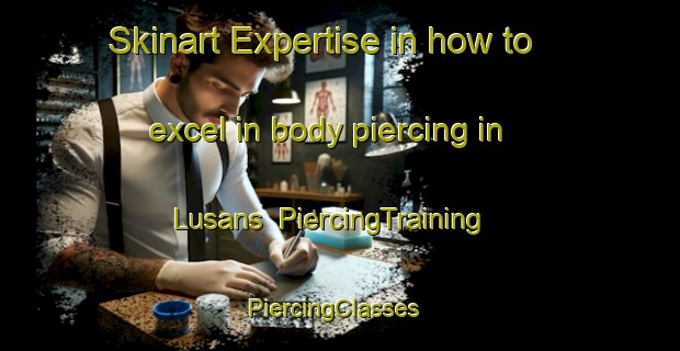 Skinart Expertise in how to excel in body piercing in Lusans | PiercingTraining | PiercingClasses | SkinartTraining-France