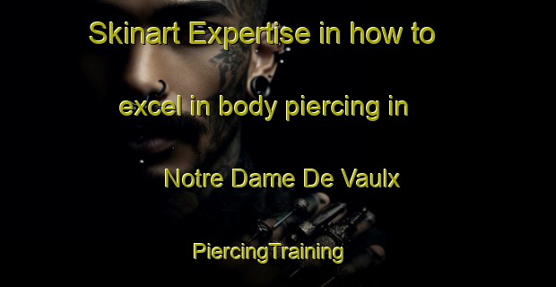 Skinart Expertise in how to excel in body piercing in Notre Dame De Vaulx | PiercingTraining | PiercingClasses | SkinartTraining-France