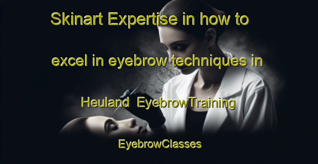 Skinart Expertise in how to excel in eyebrow techniques in Heuland | EyebrowTraining | EyebrowClasses | SkinartTraining-France