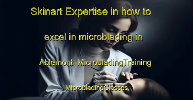 Skinart Expertise in how to excel in microblading in Ablemont | #MicrobladingTraining #MicrobladingClasses #SkinartTraining-France