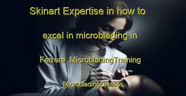 Skinart Expertise in how to excel in microblading in Ferrere | #MicrobladingTraining #MicrobladingClasses #SkinartTraining-France