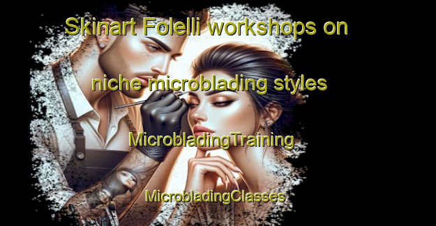Skinart Folelli workshops on niche microblading styles | MicrobladingTraining | MicrobladingClasses | SkinartTraining-France