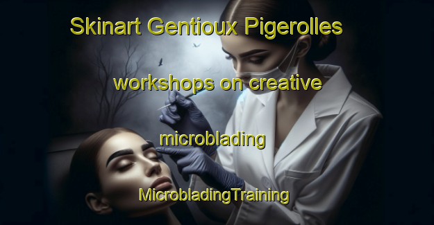 Skinart Gentioux Pigerolles workshops on creative microblading | #MicrobladingTraining #MicrobladingClasses #SkinartTraining-France