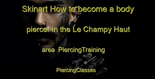Skinart How to become a body piercer in the Le Champy Haut area | PiercingTraining | PiercingClasses | SkinartTraining-France