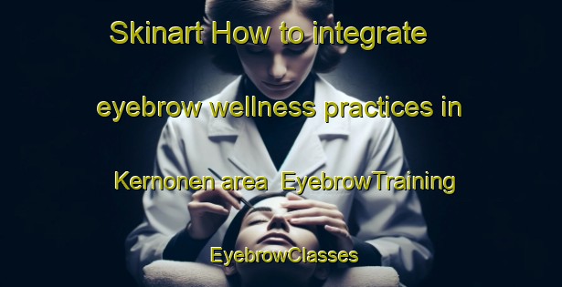 Skinart How to integrate eyebrow wellness practices in Kernonen area | EyebrowTraining | EyebrowClasses | SkinartTraining-France