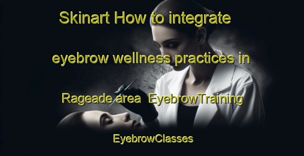 Skinart How to integrate eyebrow wellness practices in Rageade area | EyebrowTraining | EyebrowClasses | SkinartTraining-France