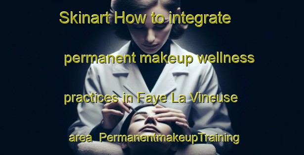 Skinart How to integrate permanent makeup wellness practices in Faye La Vineuse area | PermanentmakeupTraining | PermanentmakeupClasses | SkinartTraining-France