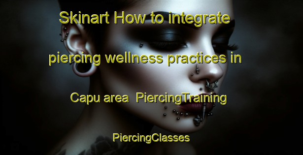 Skinart How to integrate piercing wellness practices in Capu area | #PiercingTraining #PiercingClasses #SkinartTraining-France