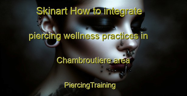 Skinart How to integrate piercing wellness practices in Chambroutiere area | PiercingTraining | PiercingClasses | SkinartTraining-France