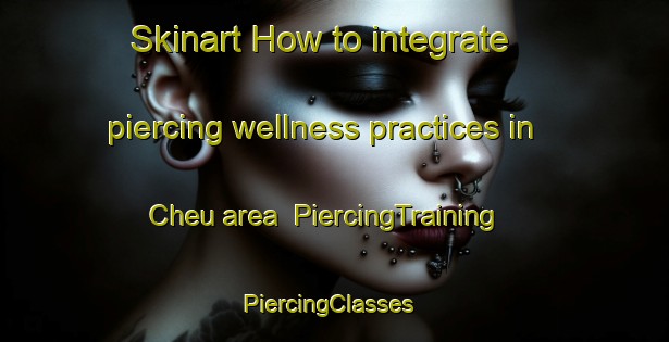 Skinart How to integrate piercing wellness practices in Cheu area | PiercingTraining | PiercingClasses | SkinartTraining-France