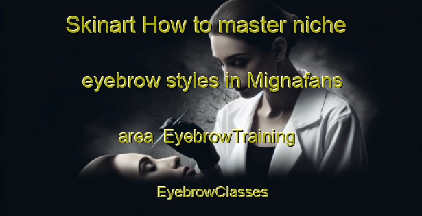 Skinart How to master niche eyebrow styles in Mignafans area | EyebrowTraining | EyebrowClasses | SkinartTraining-France