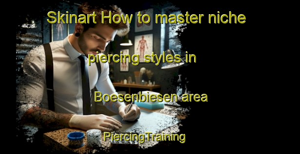 Skinart How to master niche piercing styles in Boesenbiesen area | PiercingTraining | PiercingClasses | SkinartTraining-France