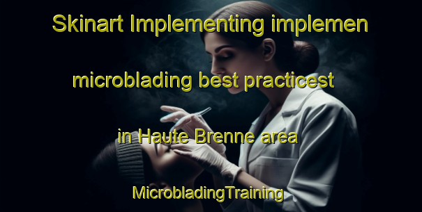 Skinart Implementing implemen microblading best practicest in Haute Brenne area | #MicrobladingTraining #MicrobladingClasses #SkinartTraining-France