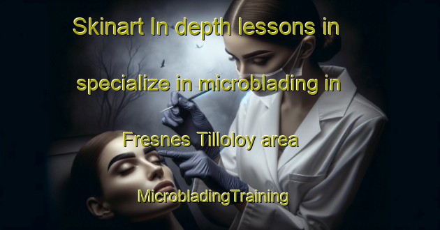 Skinart In-depth lessons in specialize in microblading in Fresnes Tilloloy area | MicrobladingTraining | MicrobladingClasses | SkinartTraining-France