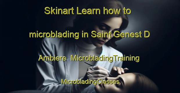 Skinart Learn how to microblading in Saint Genest D Ambiere | #MicrobladingTraining #MicrobladingClasses #SkinartTraining-France