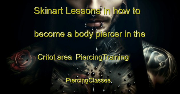 Skinart Lessons in how to become a body piercer in the Critot area | PiercingTraining | PiercingClasses | SkinartTraining-France