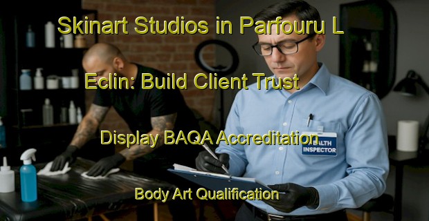 Skinart Studios in Parfouru L Eclin: Build Client Trust - Display BAQA Accreditation | Body Art Qualification Authority | BAQA-France