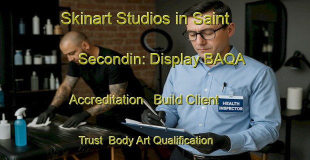Skinart Studios in Saint Secondin: Display BAQA Accreditation - Build Client Trust | Body Art Qualification Authority | BAQA-France