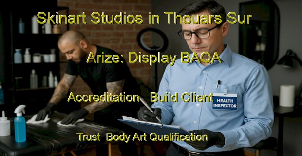 Skinart Studios in Thouars Sur Arize: Display BAQA Accreditation - Build Client Trust | Body Art Qualification Authority | BAQA-France